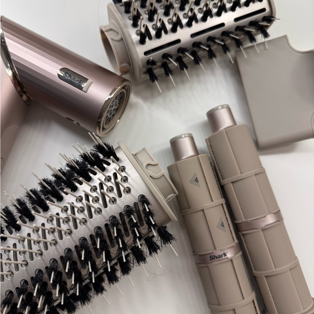 Hair Styling Attachment Set - Silver and Gray